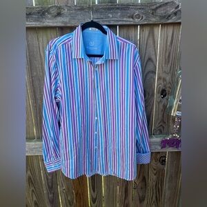 Bugatchi Odmo Striped Button Down Shirt